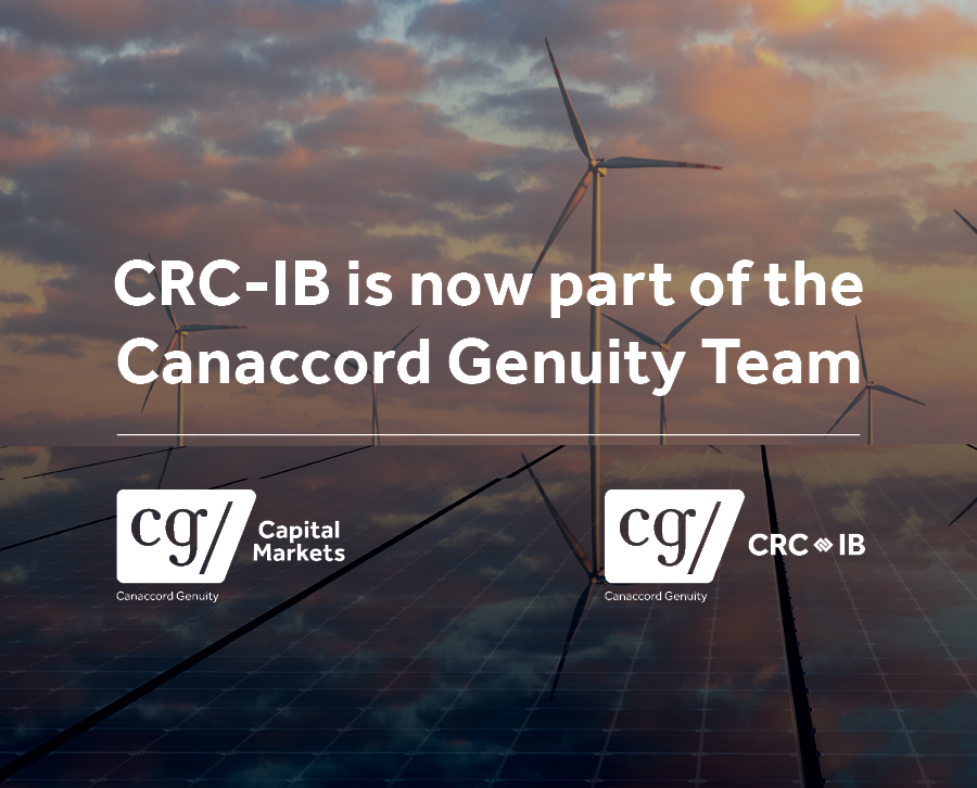 CRC-IB is now part of the Canaccord Genuity Team